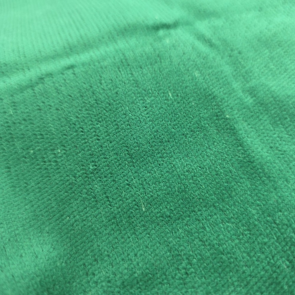 2 Pcs. Fabric Velvet Emerald Green Remnants Heavyweight Holidays